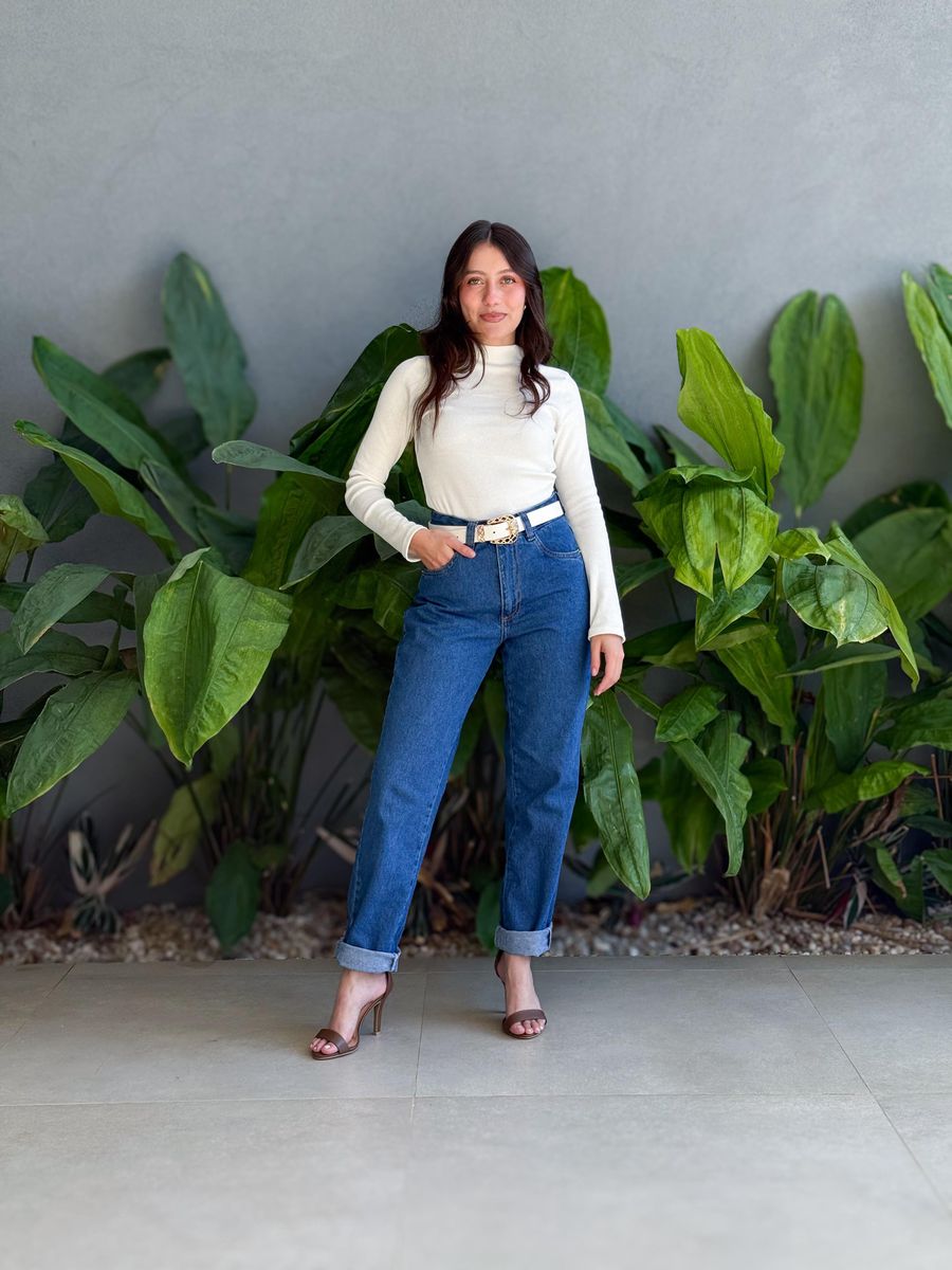 Calça Mom Nexxo 17 LAVAGEM ESCURA 