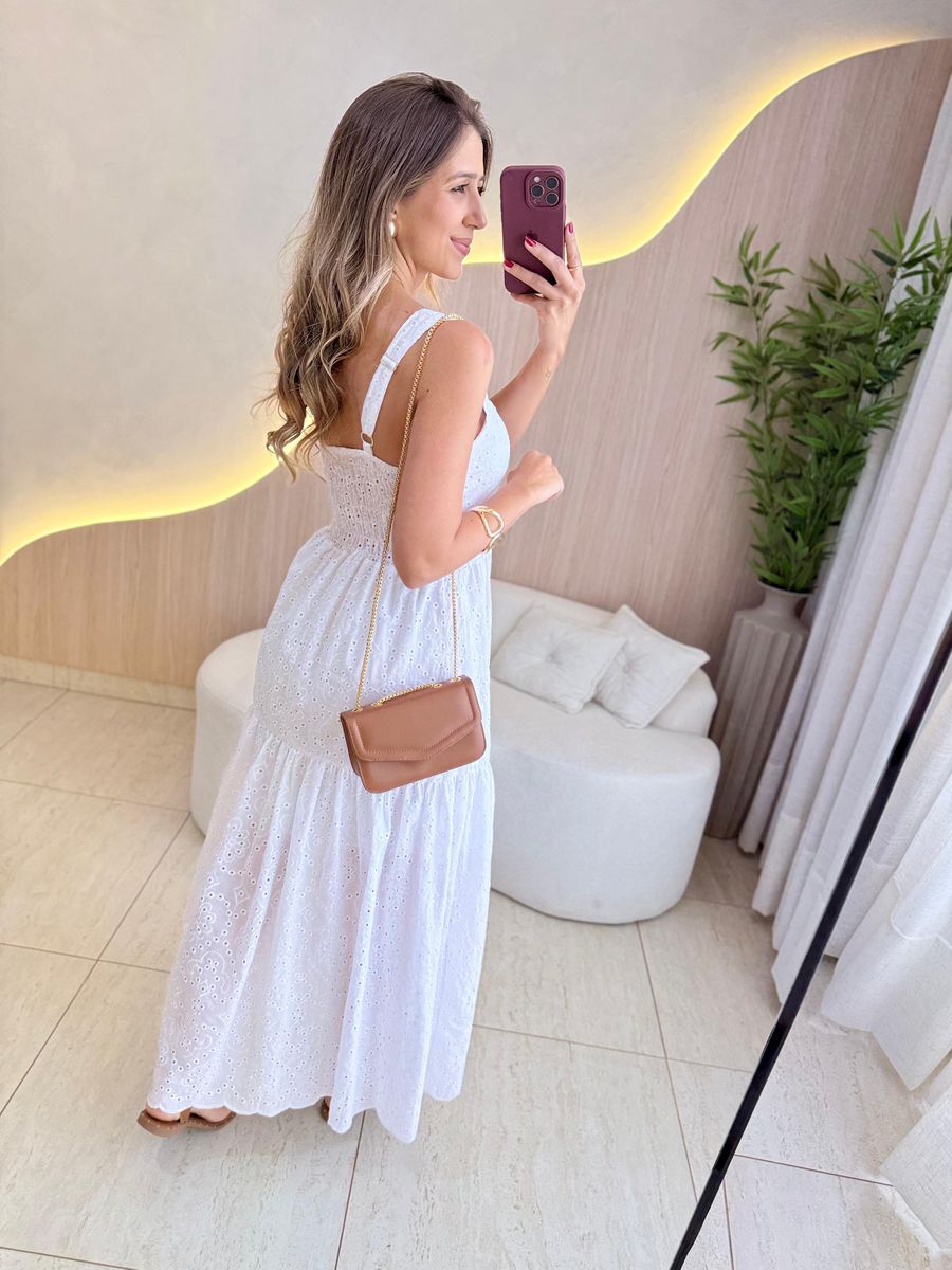 VESTIDO MIDI CHARLOTE BRANCO