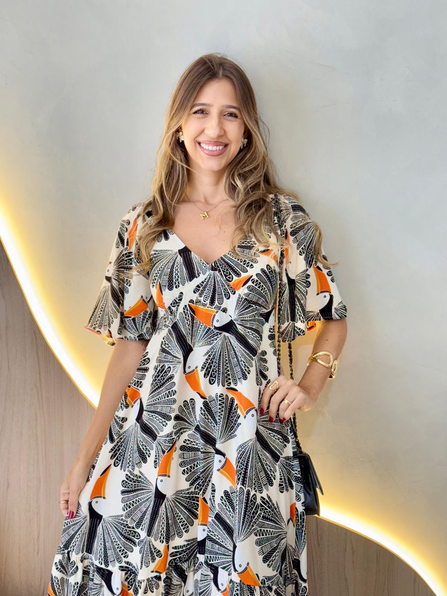 VESTIDO ALICIA OFF/PRETO TUCANO