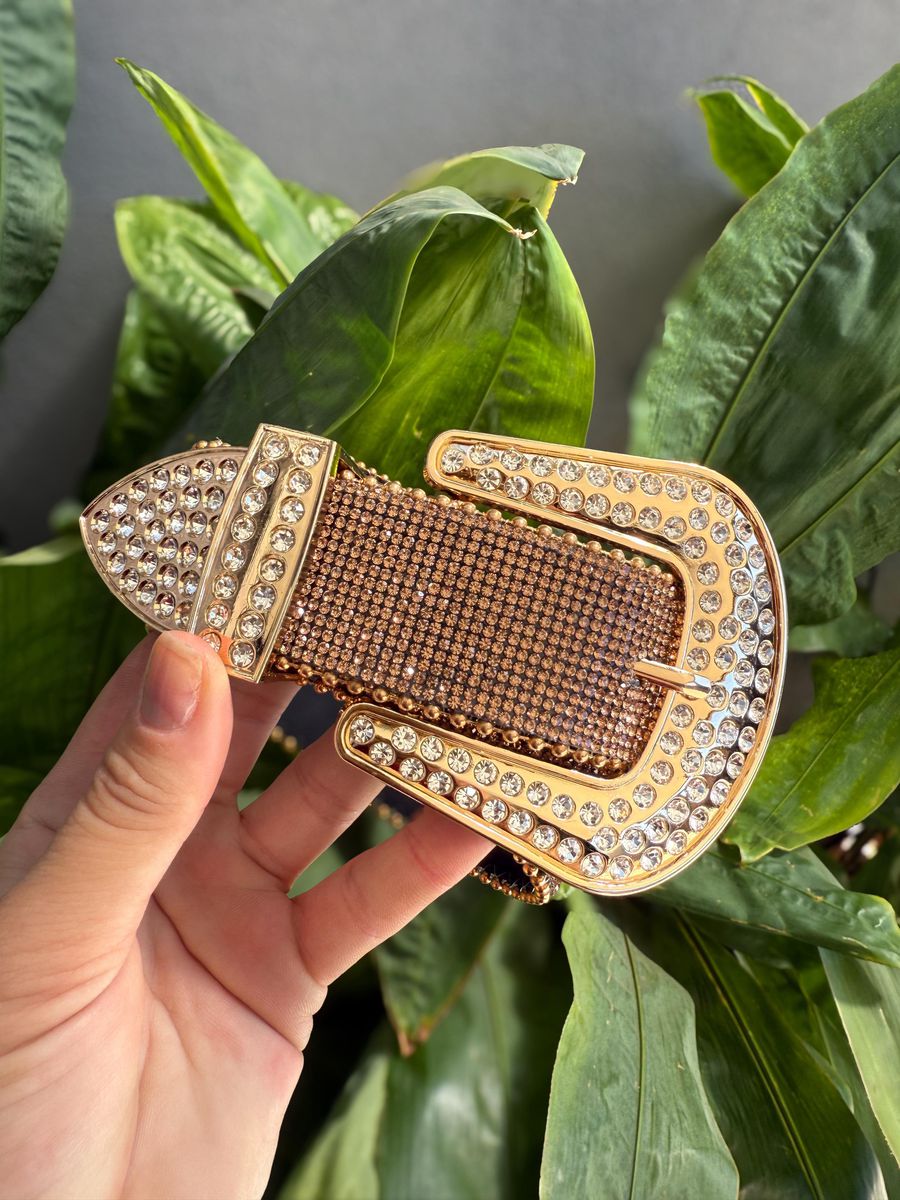 Cinto Strass Shine DOURADO