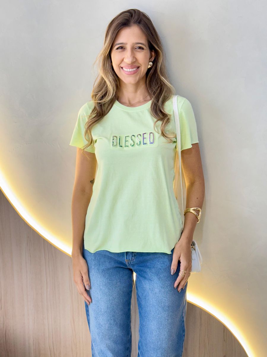 T SHIRT BLESSED VERDE