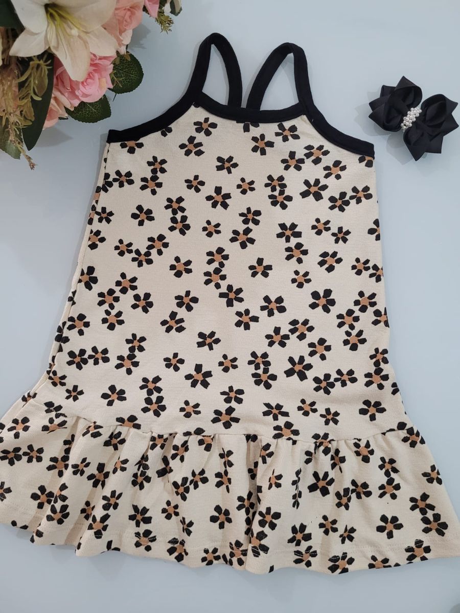 Vestido Nude Florido Rovitex N/i