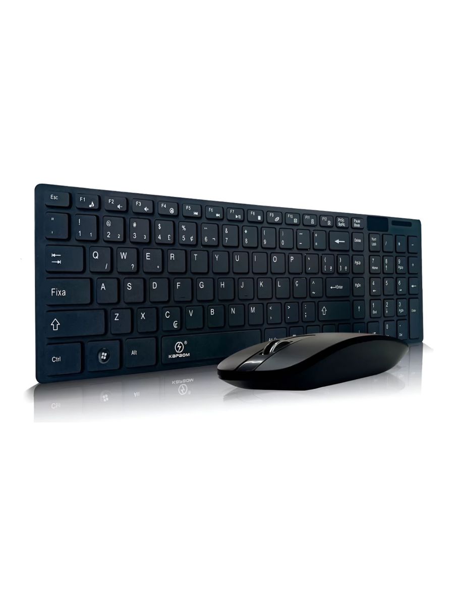 Teclado E Mouse Kapbom Sem Fio N/a