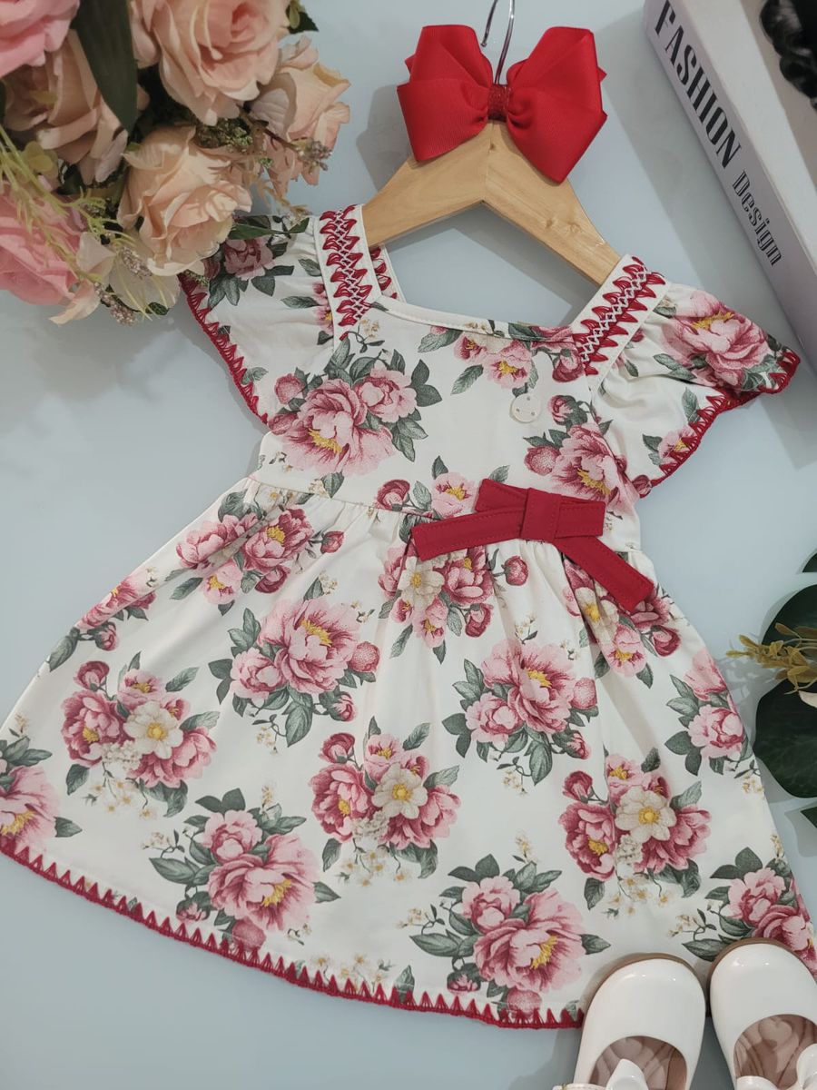Vestido Floral Verm Milon N/i