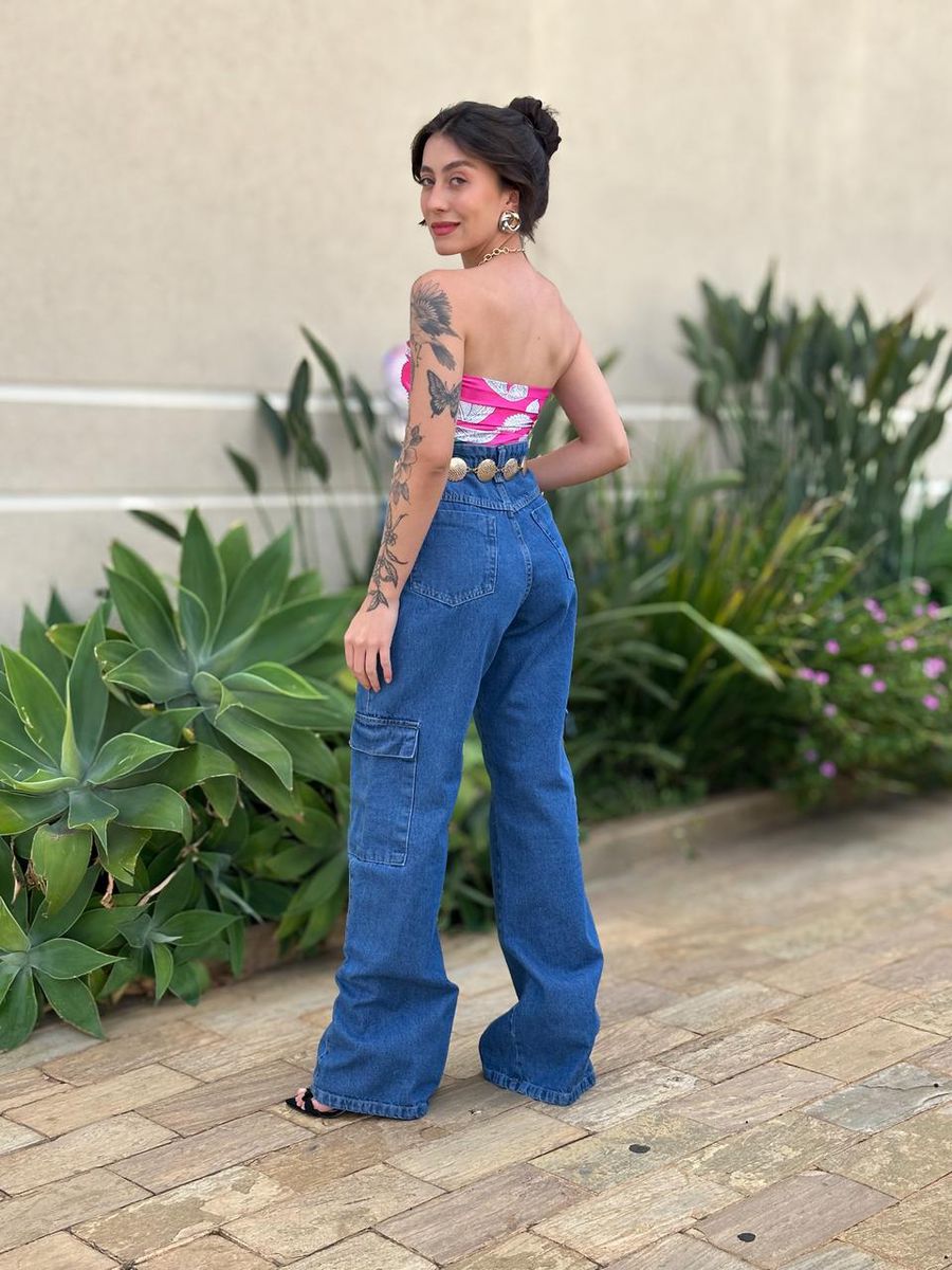 Lenço Multiformas De Amarração Estampado Rosa 