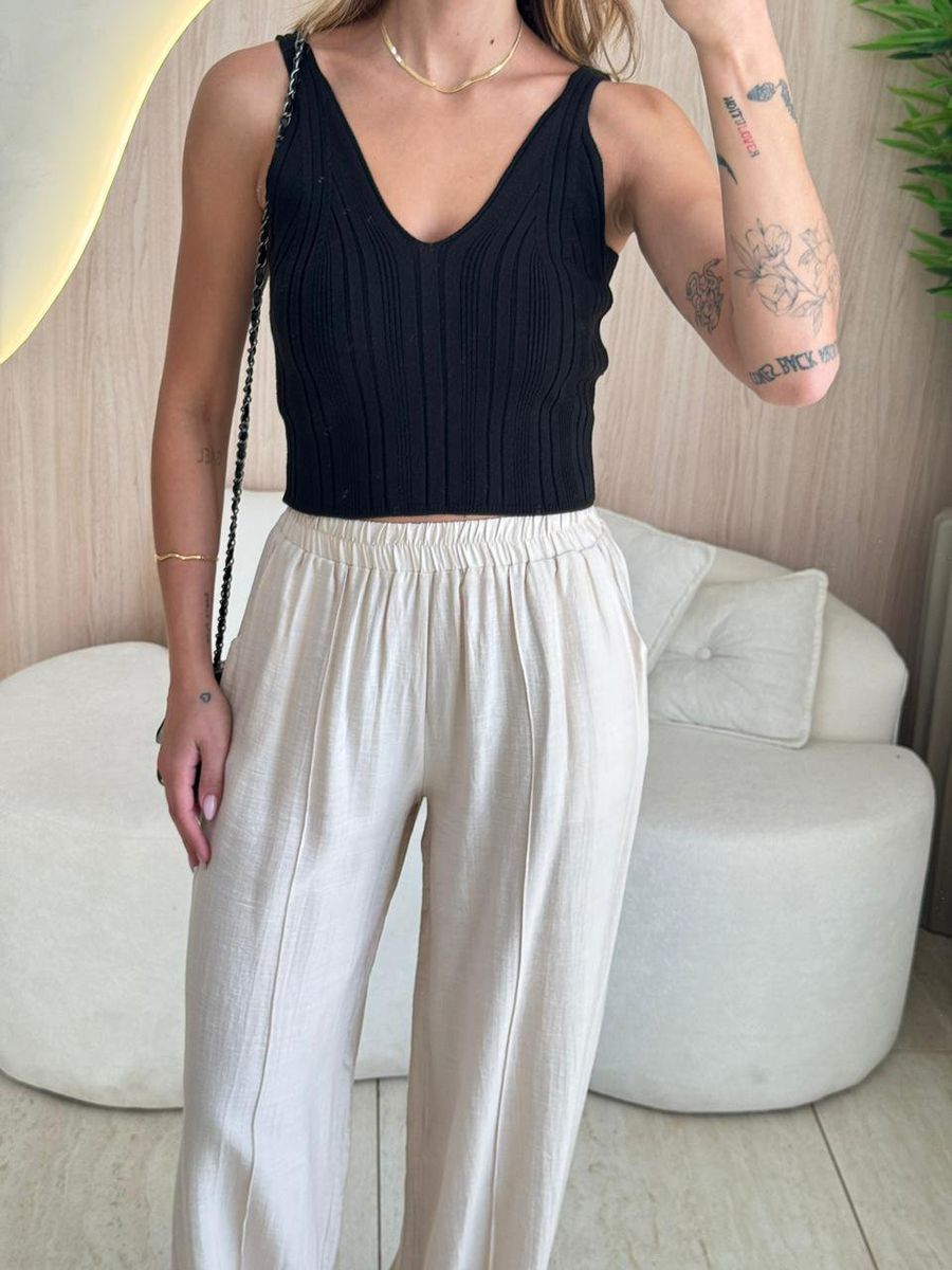 BLUSA CROPPED BEL PRETO