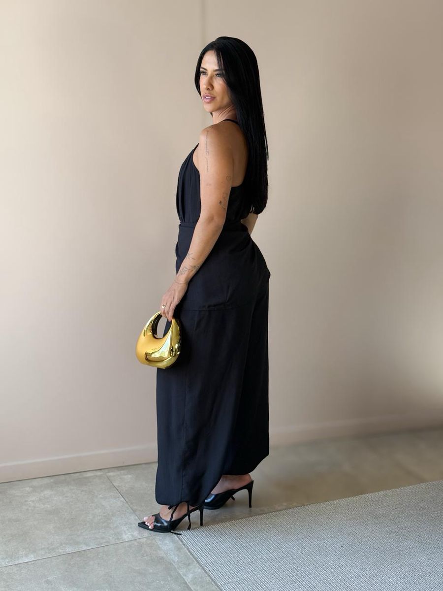 Macacão Longo Ema Preto