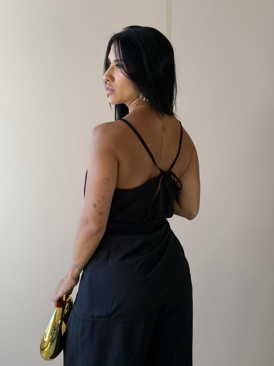 Macacão Longo Ema Preto