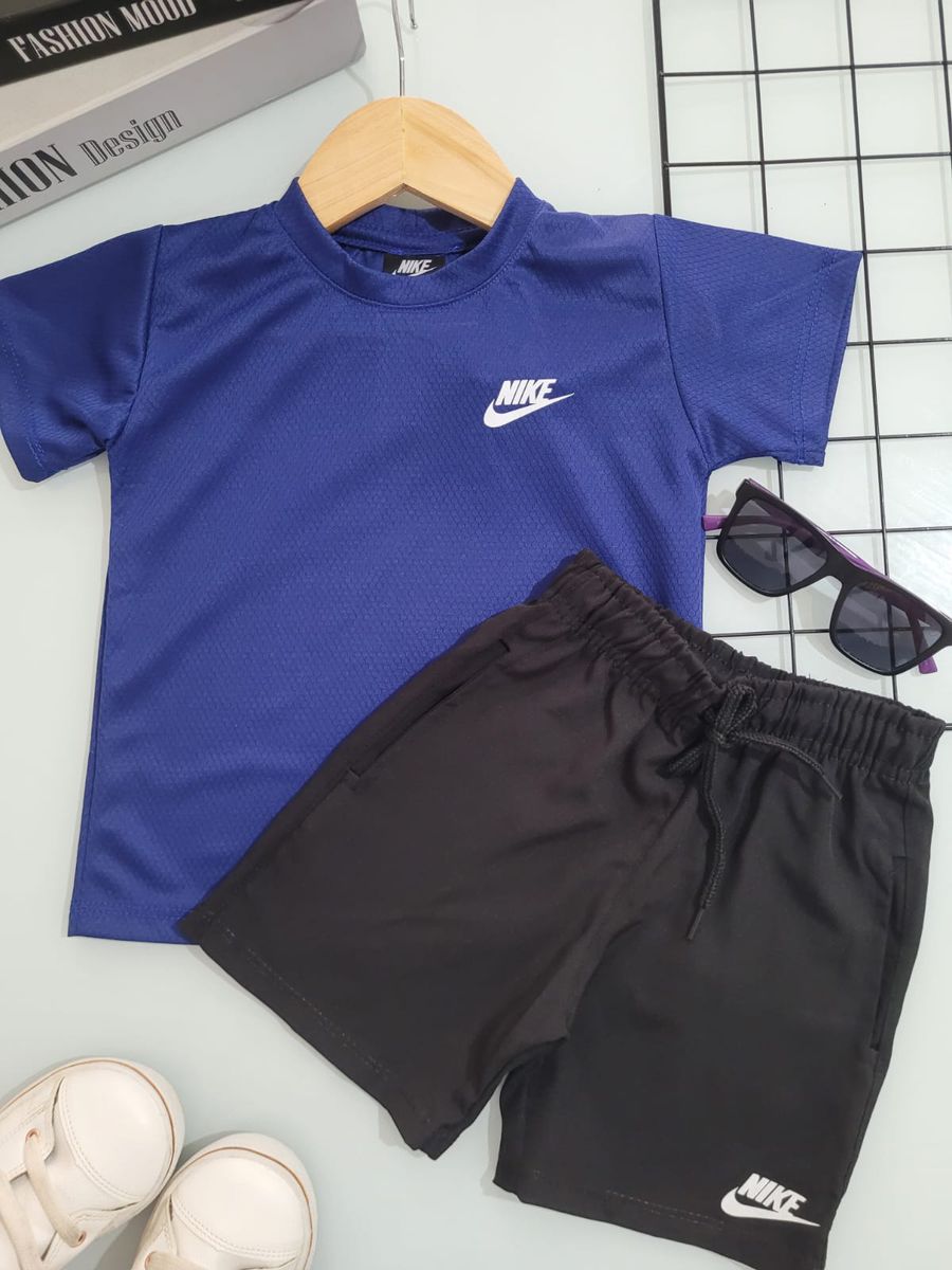 Conj Masc Esportista Azul Azul