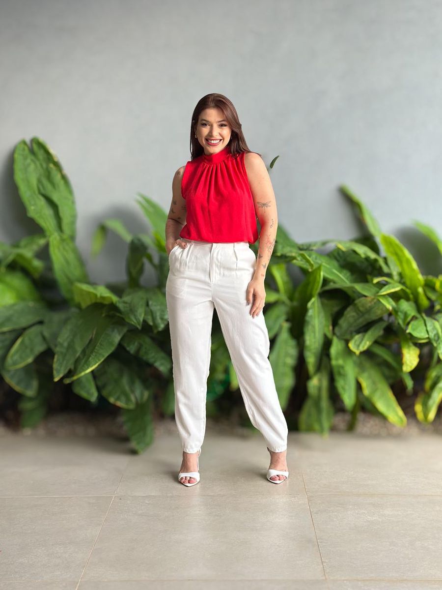 Blusa Geise Cavada Vermelho.