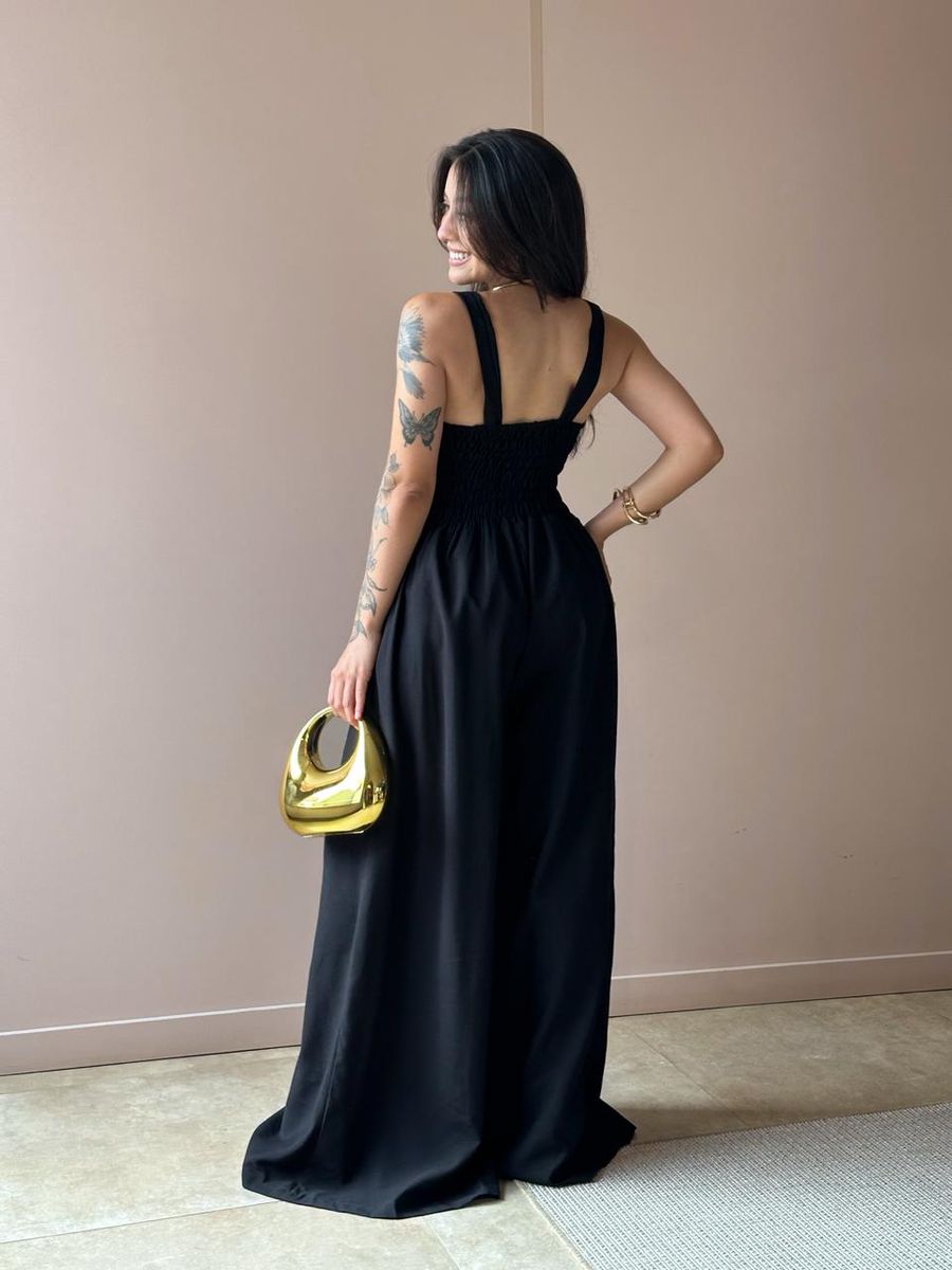 Macacão Longo Natalia Preto