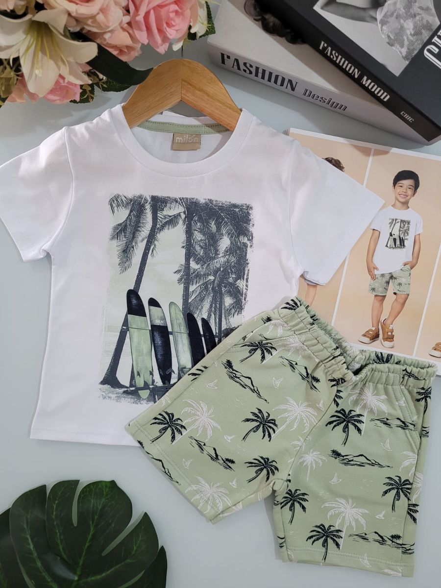 Conj Mas Tropical Milon Branco