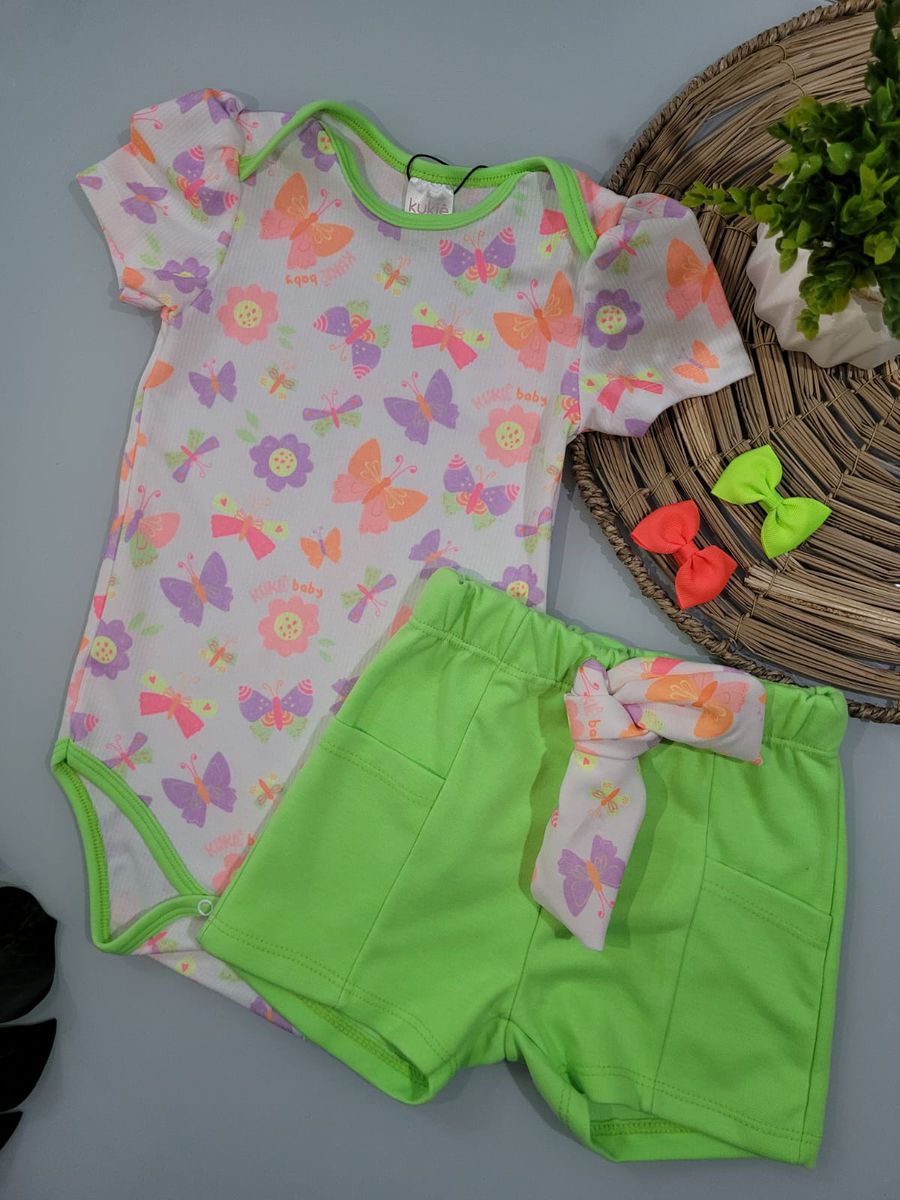 Conj Fem 1/3 Neon Kukie. N/i