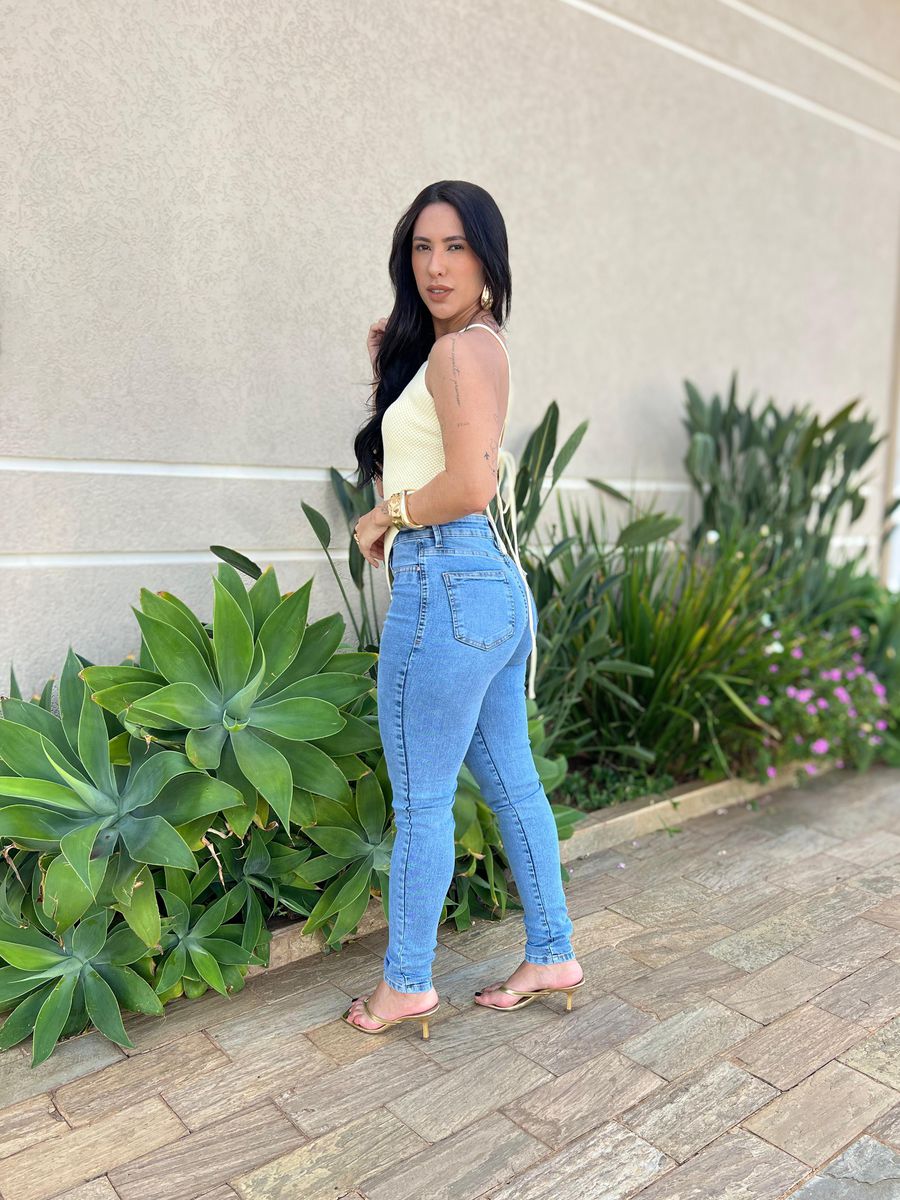 Calça Jeans Skinny Carmen 2466 Lavagem Media 