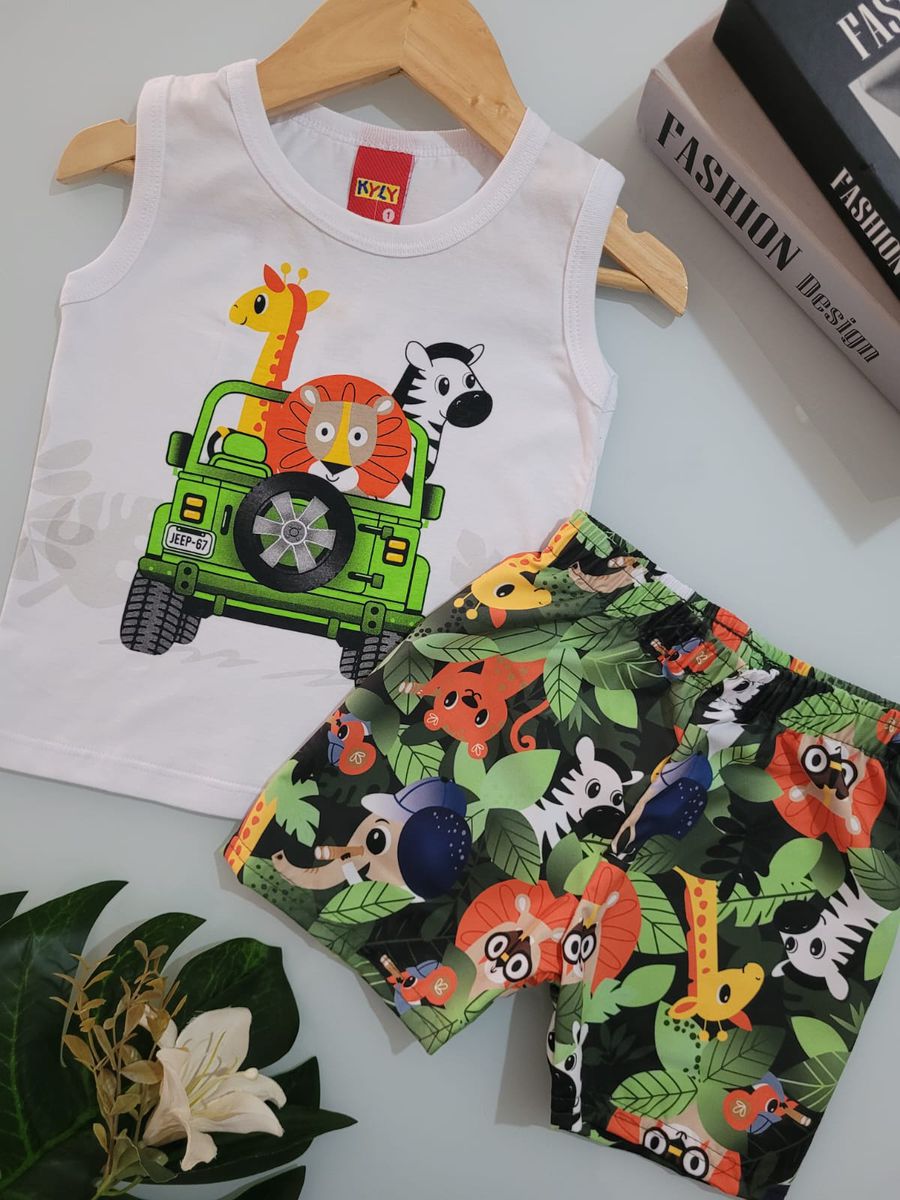 Conj Mas Safari Kyly Branco