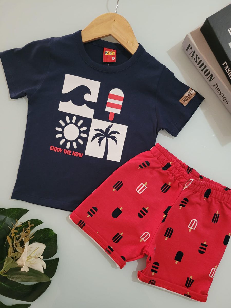 Conj Mas Enjoy Marinho Kyly Azul Marinho