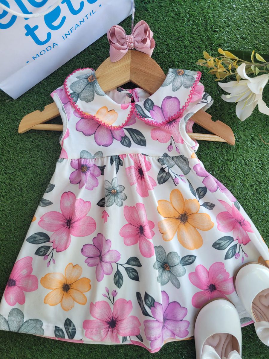 Vestido Flores Gola Kyly N/i