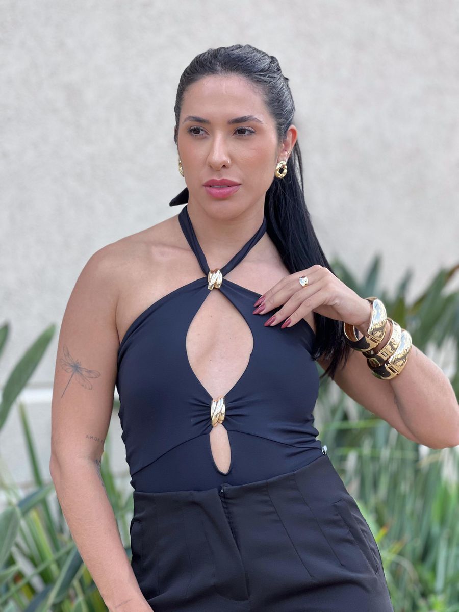 Body Talita Com Detalhes E Ferragem Em Ferragem Preto