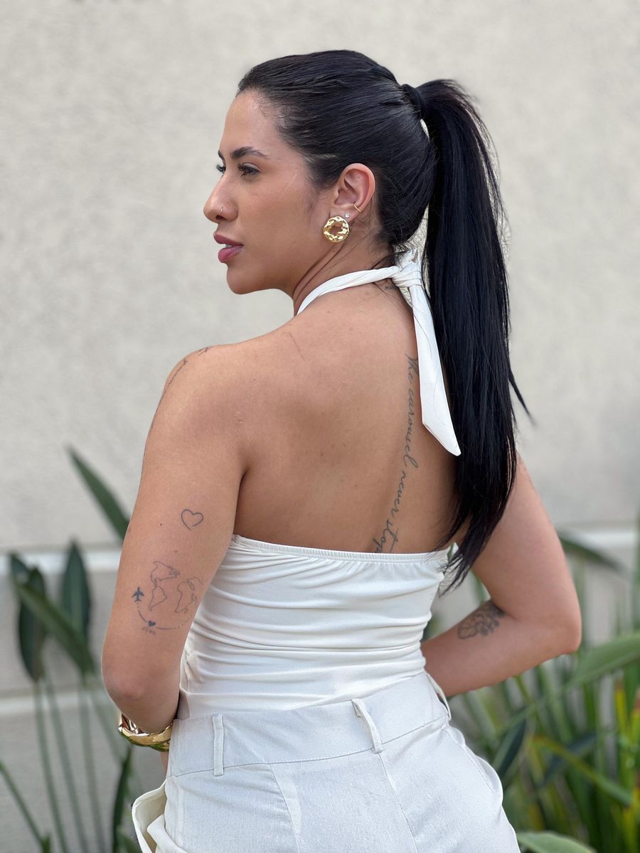 Body Talita Com Detalhes E Ferragem Em Ferragem Creme