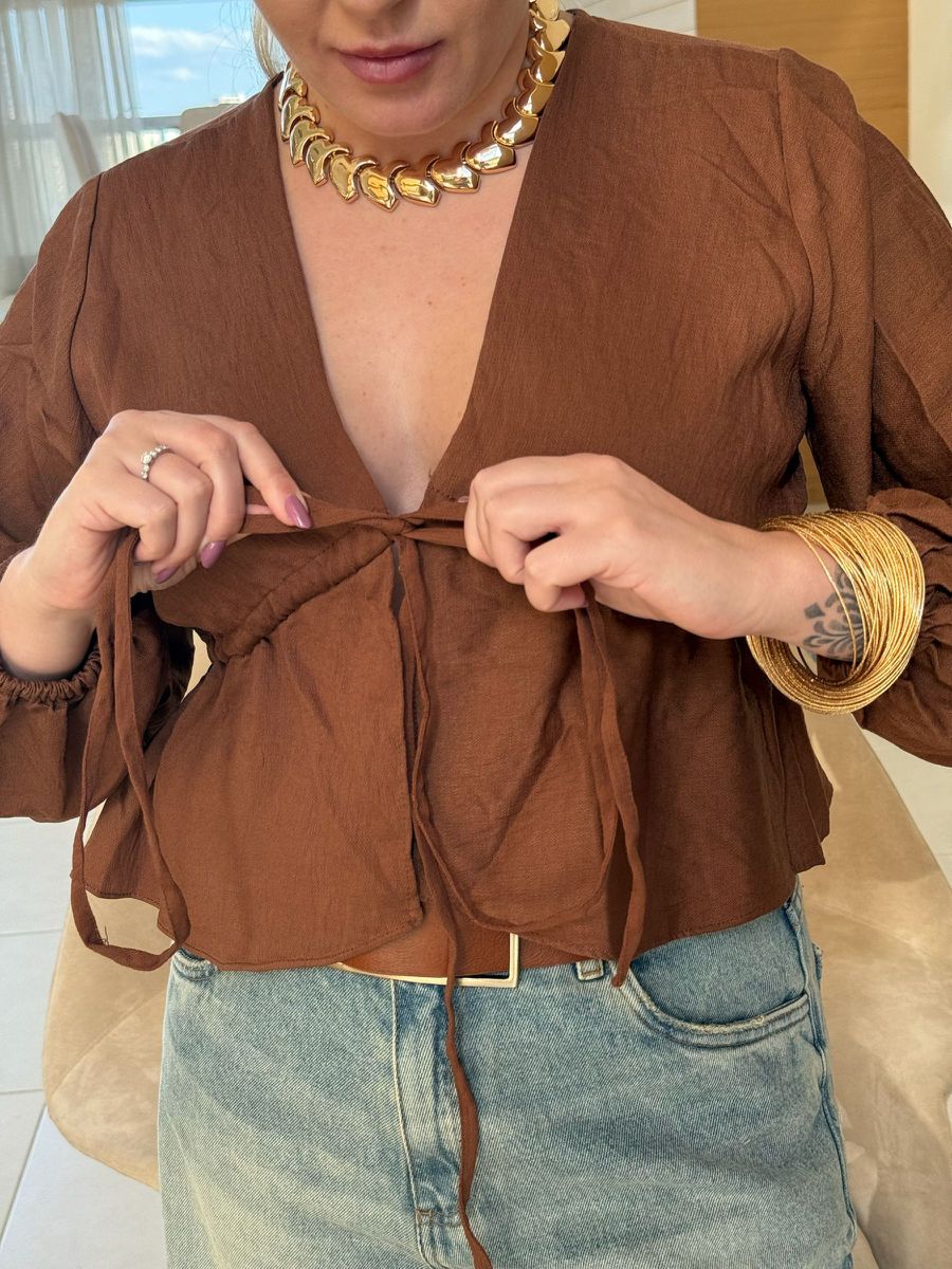 Blusa Jade Marrom