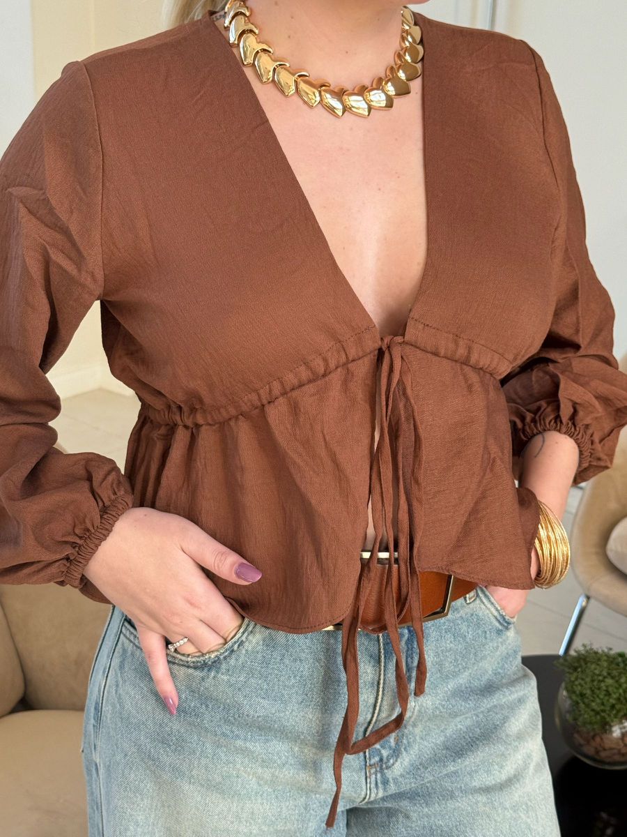 Blusa Jade Marrom