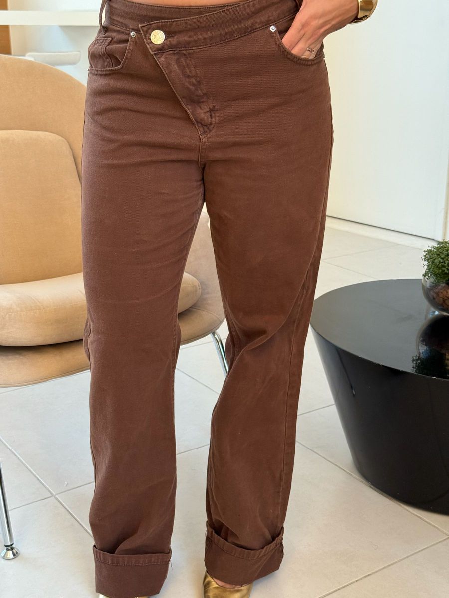 Calça Jeans Yara Marrom