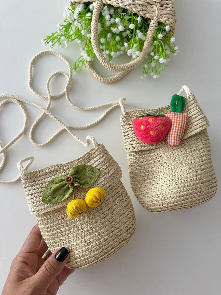 Bolsa Palha Frutas - Dondokinha Kids