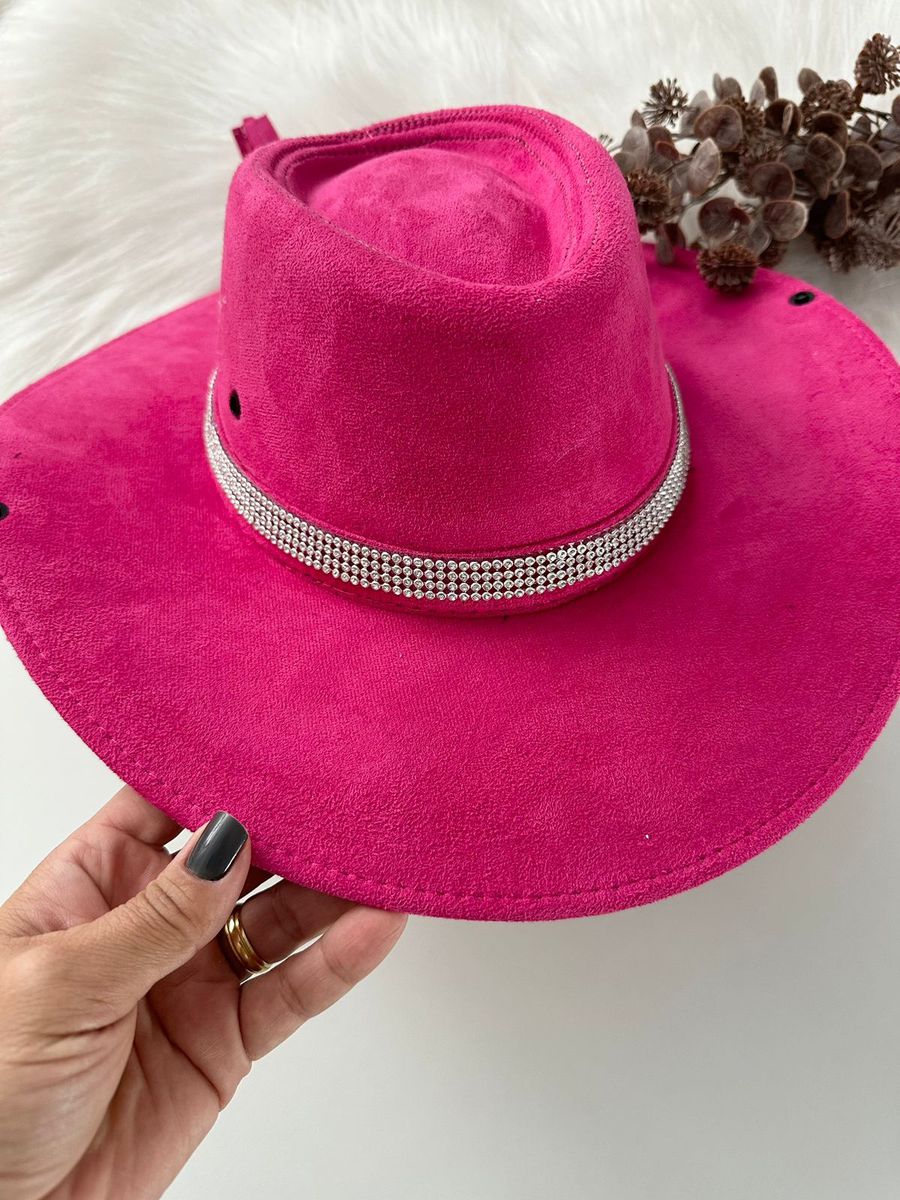 Chapeu Boiadeira Pink Do 6 ao 16 - Dondokinha Kids