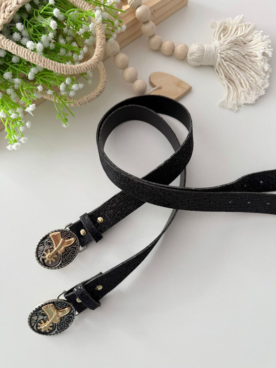 Cinto Boiadeira Preto