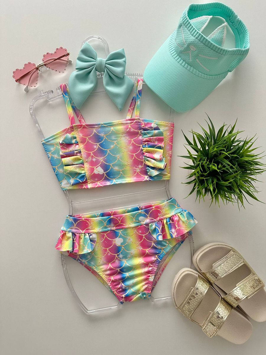 Biquini Sereia Collor - Dondokinha Kids