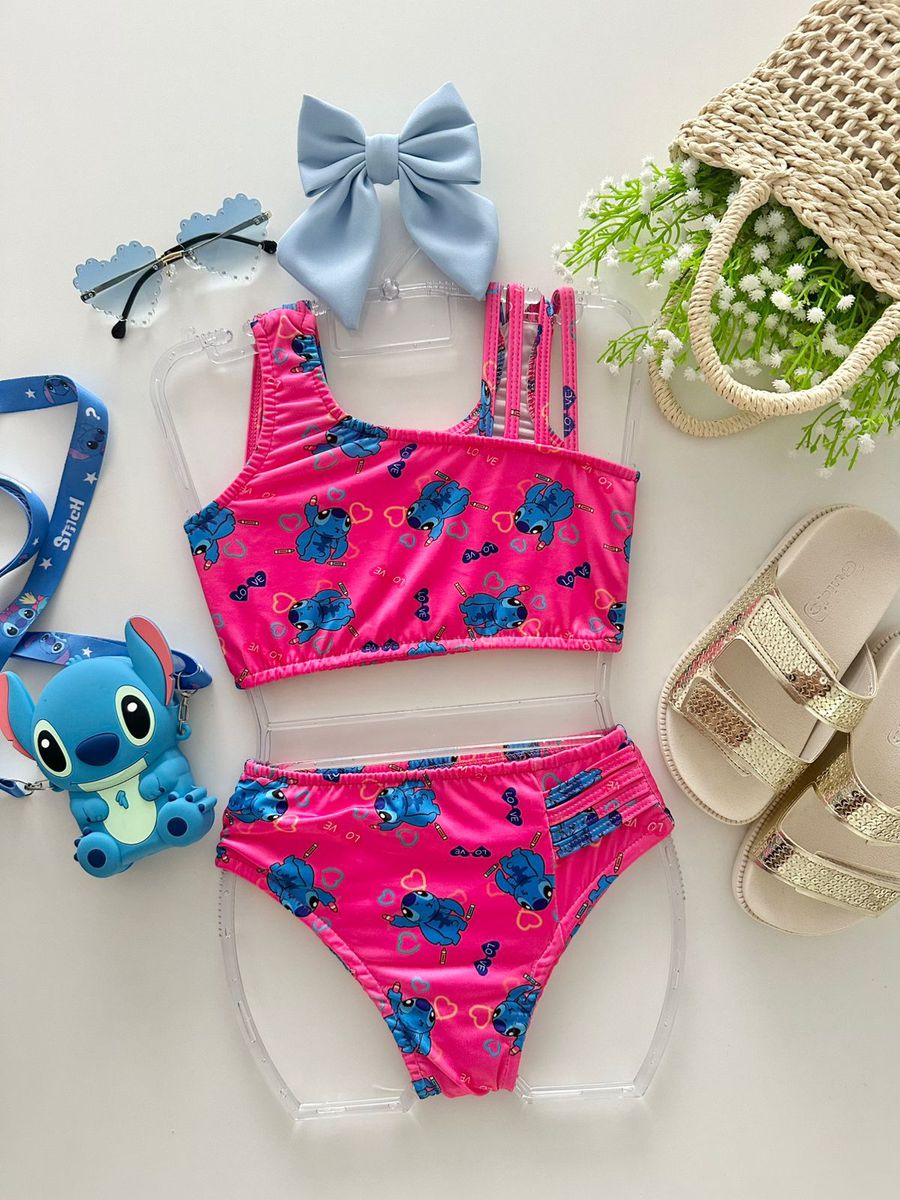 Biquini Stitch Pink - Dondokinha Kids