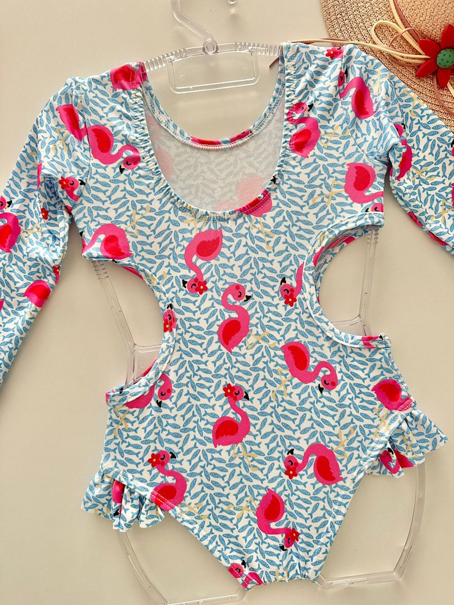 Mâio Manga Longa Flamingo