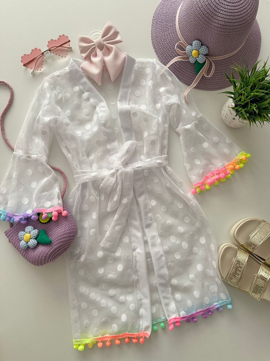 Saida de Praia PomPom - Dondokinha Kids