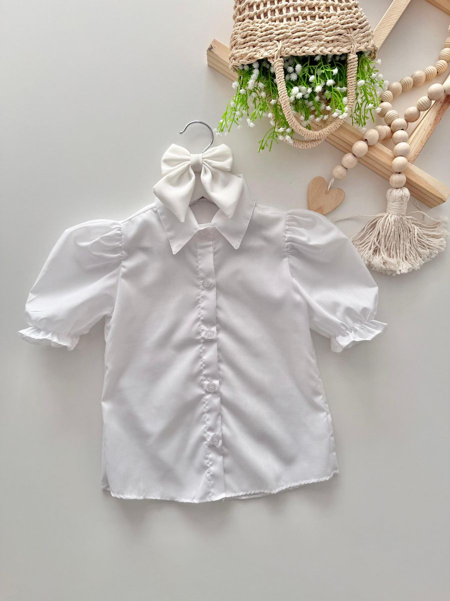 Camisa Heloisa Branco - Dondokinha Kids