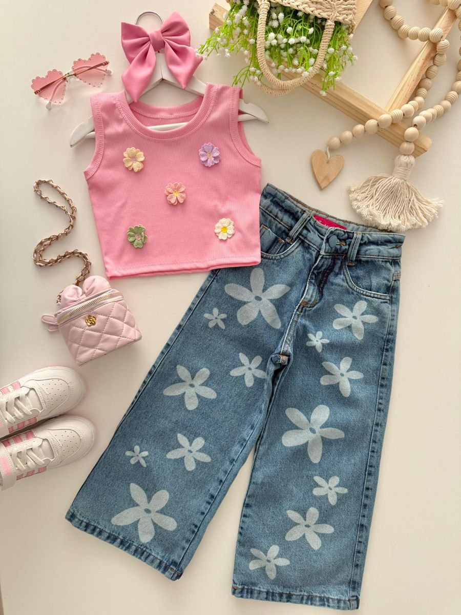 Regata Florzinha Rosa