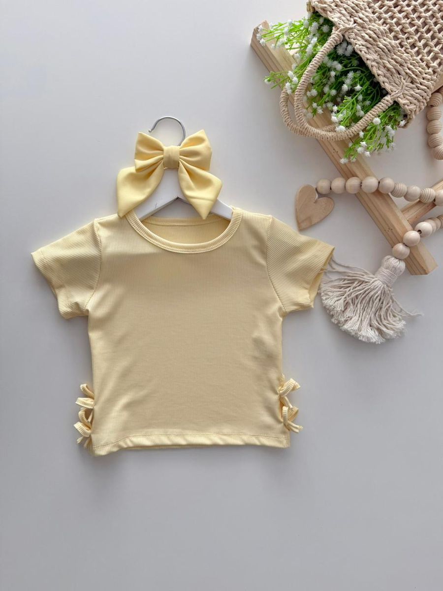 Blusa Pietra Amarelo - Dondokinha Kids