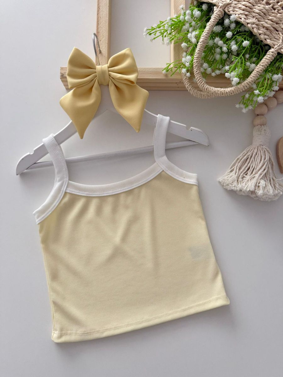 Regata Karina Amarelo - Dondokinha Kids