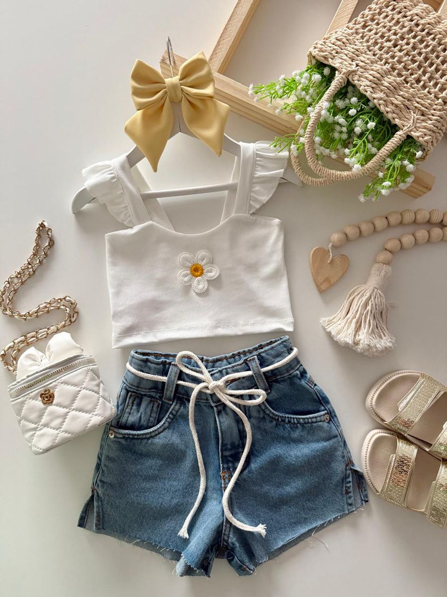 Cropped Primavera Branco