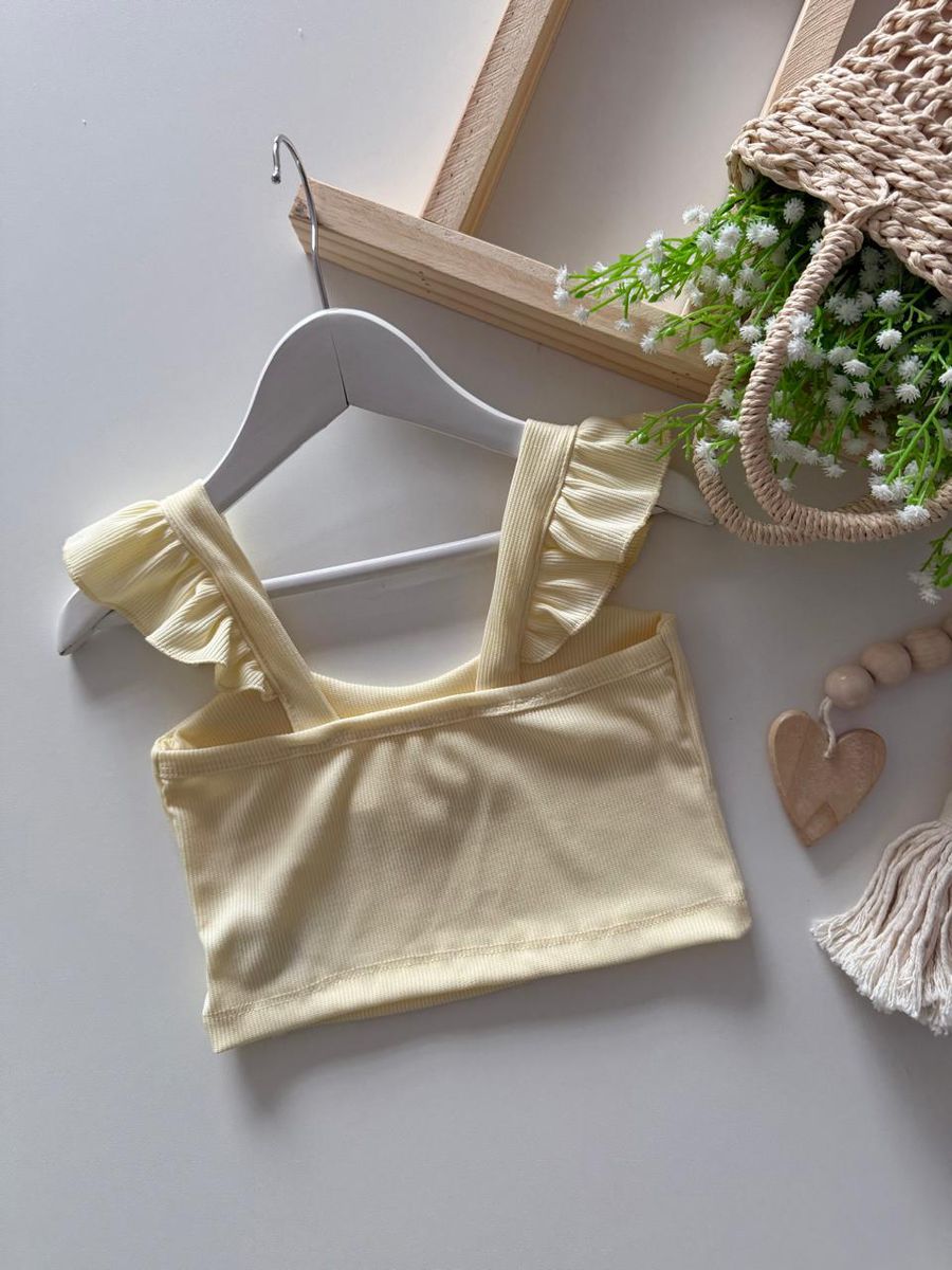 Cropped Primavera Amarelo