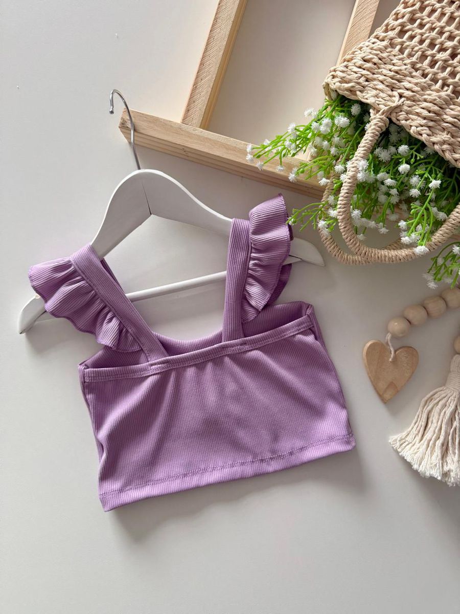 Cropped Primavera Lilás