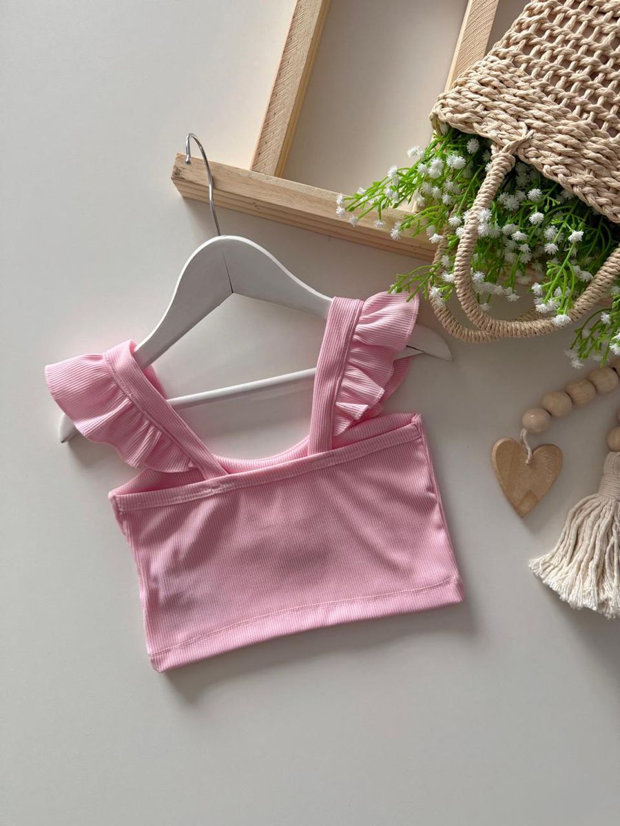 Cropped Primavera Rosa