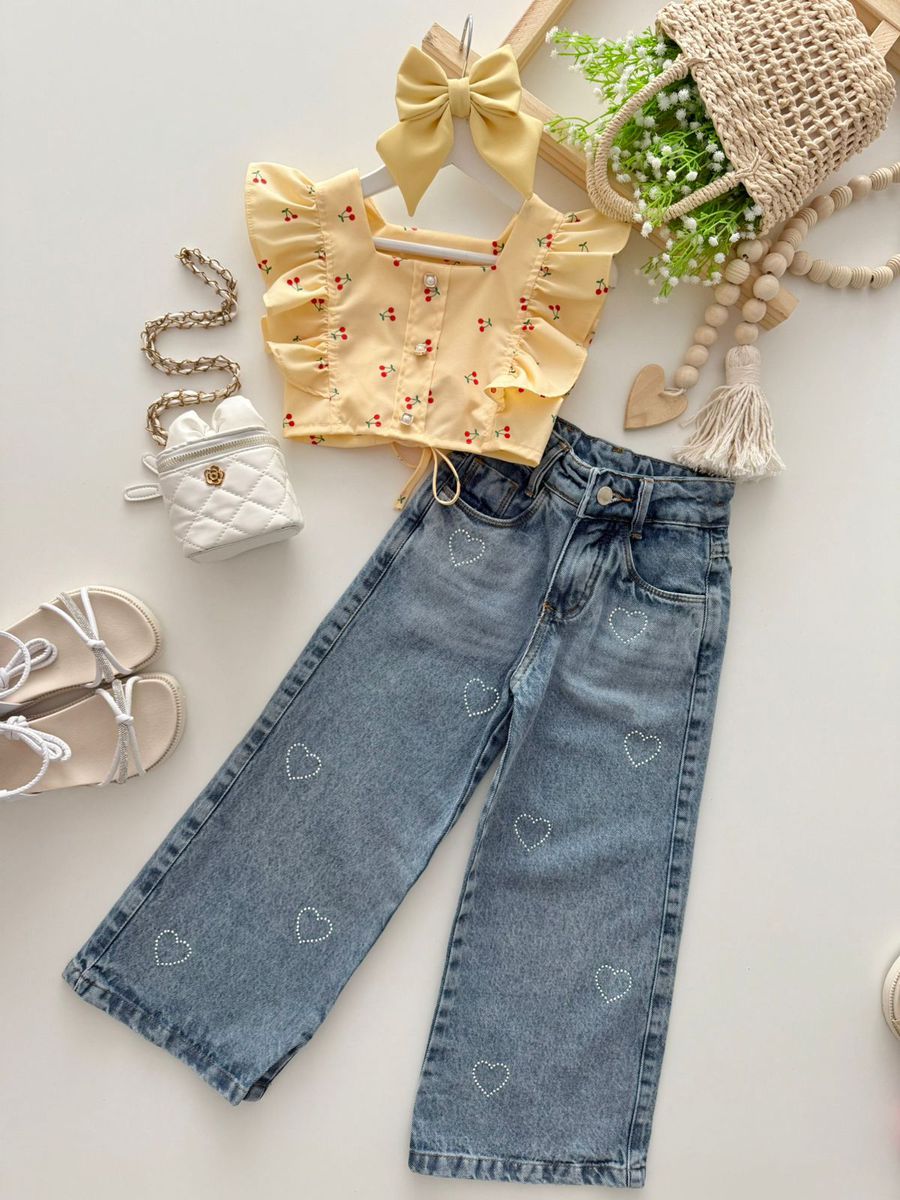 Cropped Cerejinha Amarelo