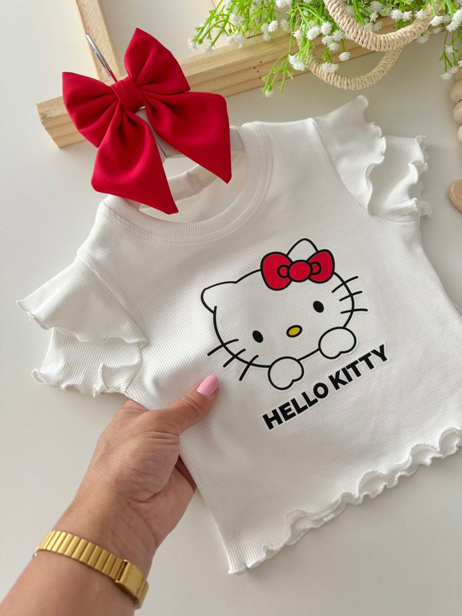 Blusa Hello Kitty Branca
