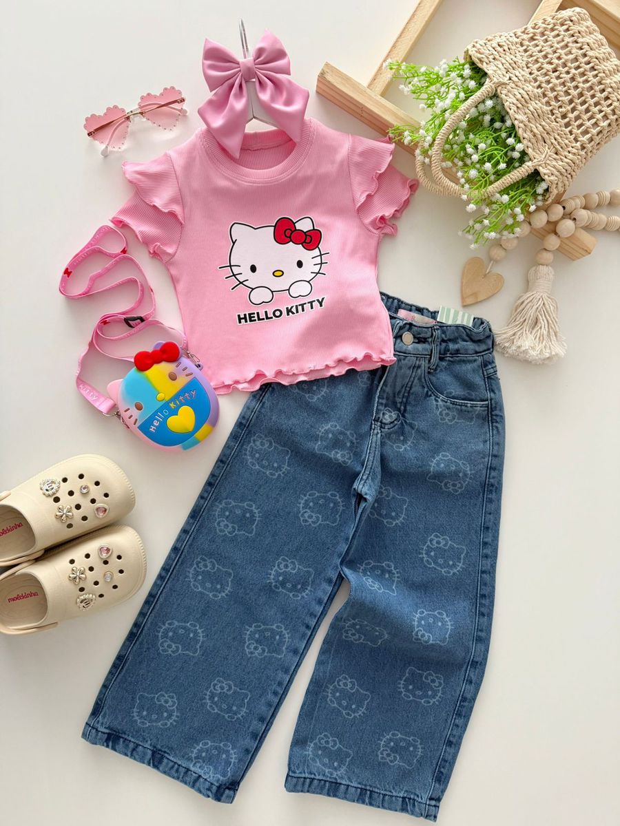 Blusa Hello Kitty Rosa