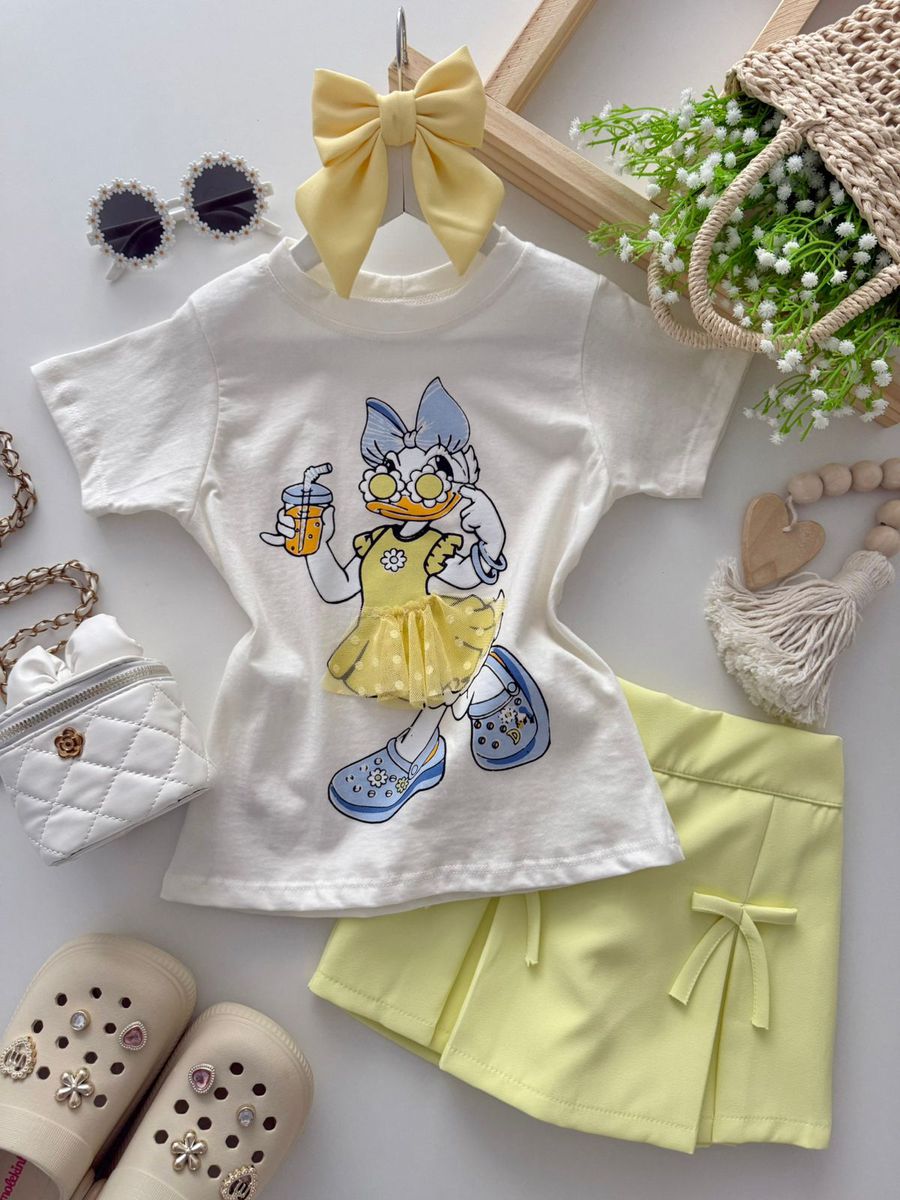 T-shirt Margarida Amarelo