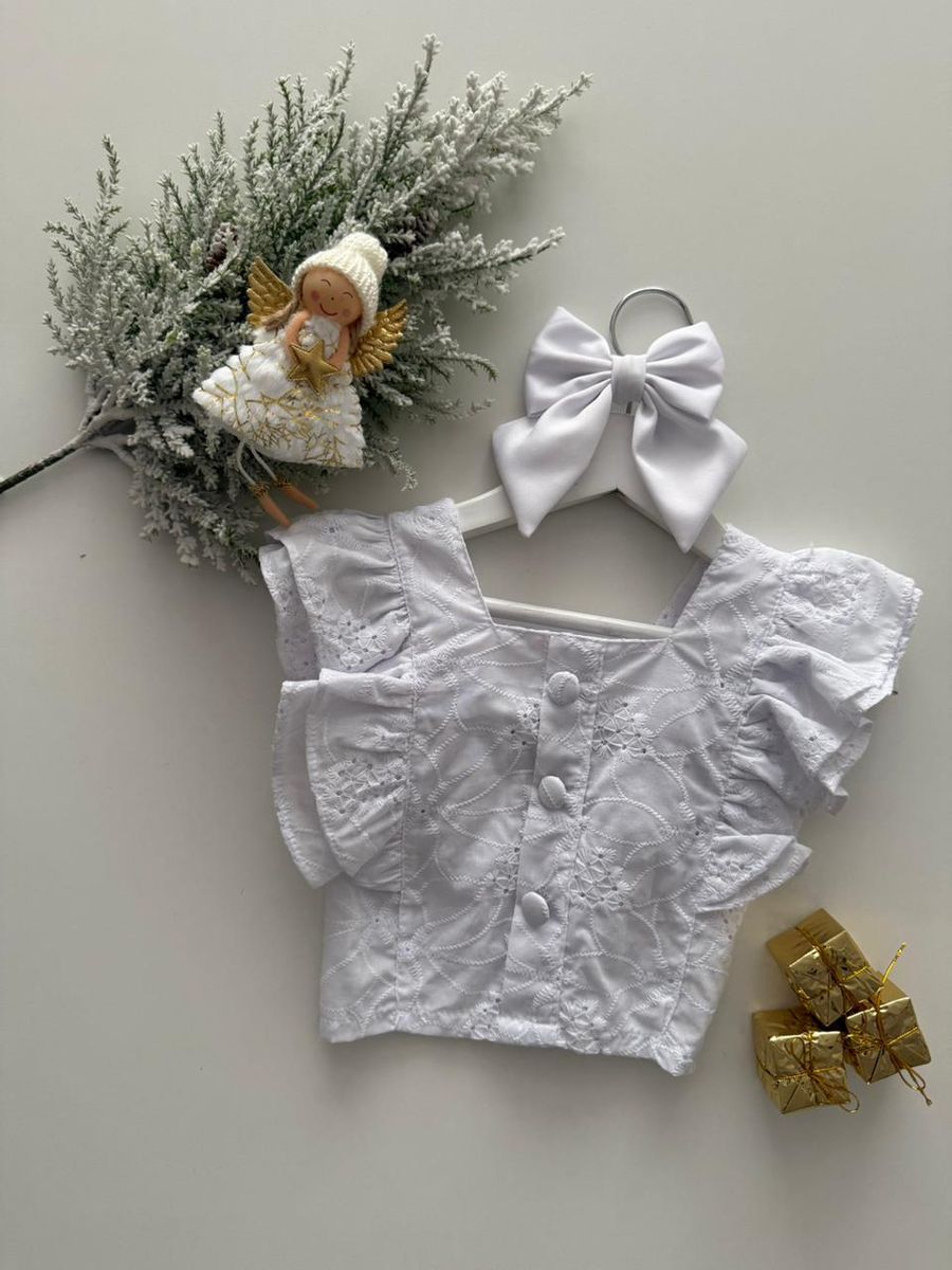 Blusa Duda Branca - Dondokinha Kids