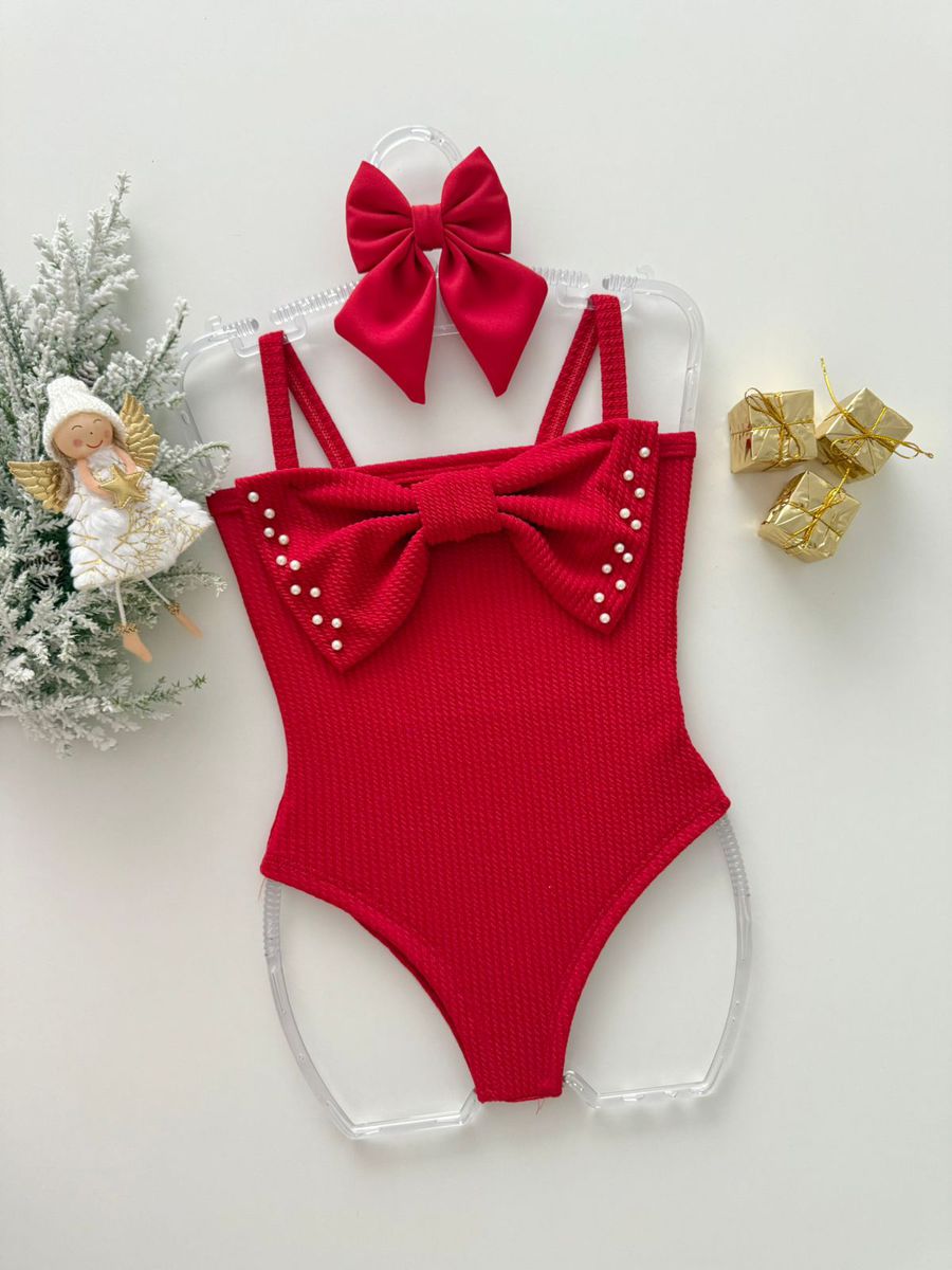 Body Michele Vermelho - Dondokinha Kids