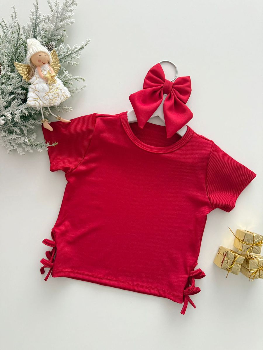 Blusa Pietra Vermelho - Dondokinha Kids