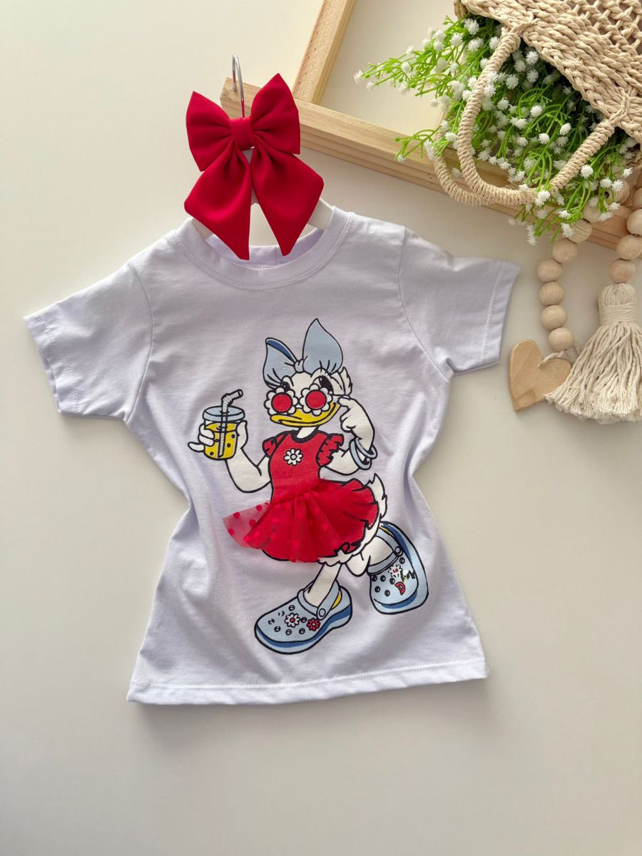 T-shirt Margarida Vermelho - Dondokinha Kids