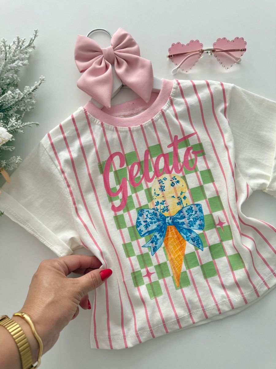 T-shirt Cropped Gelato